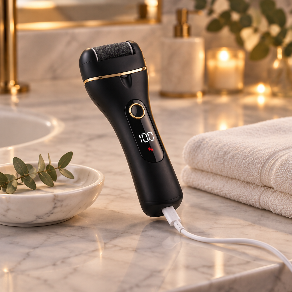 Râpe électrique Velours Noir mat en recharge USB